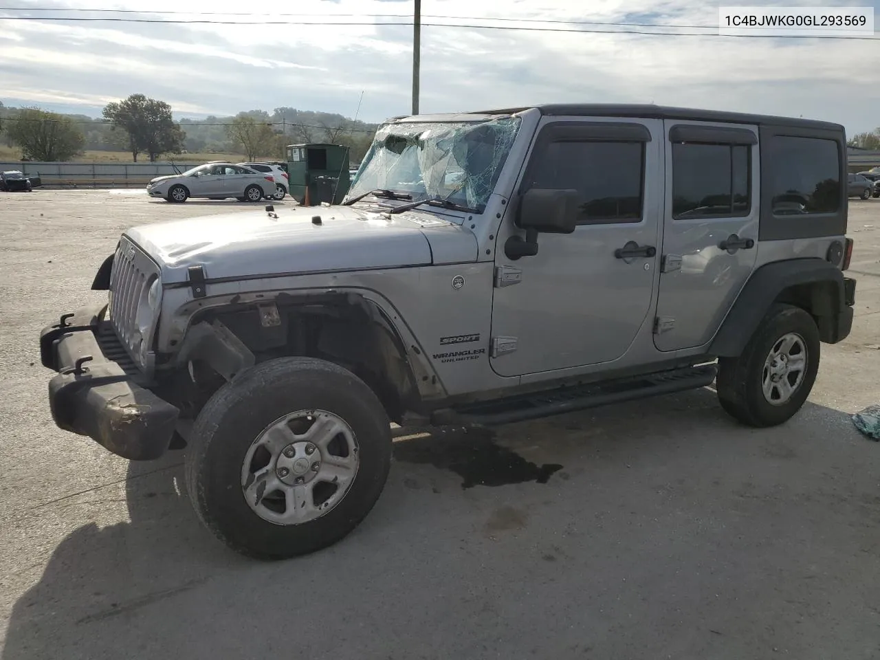 2016 Jeep Wrangler Unlimited Sport VIN: 1C4BJWKG0GL293569 Lot: 70182464