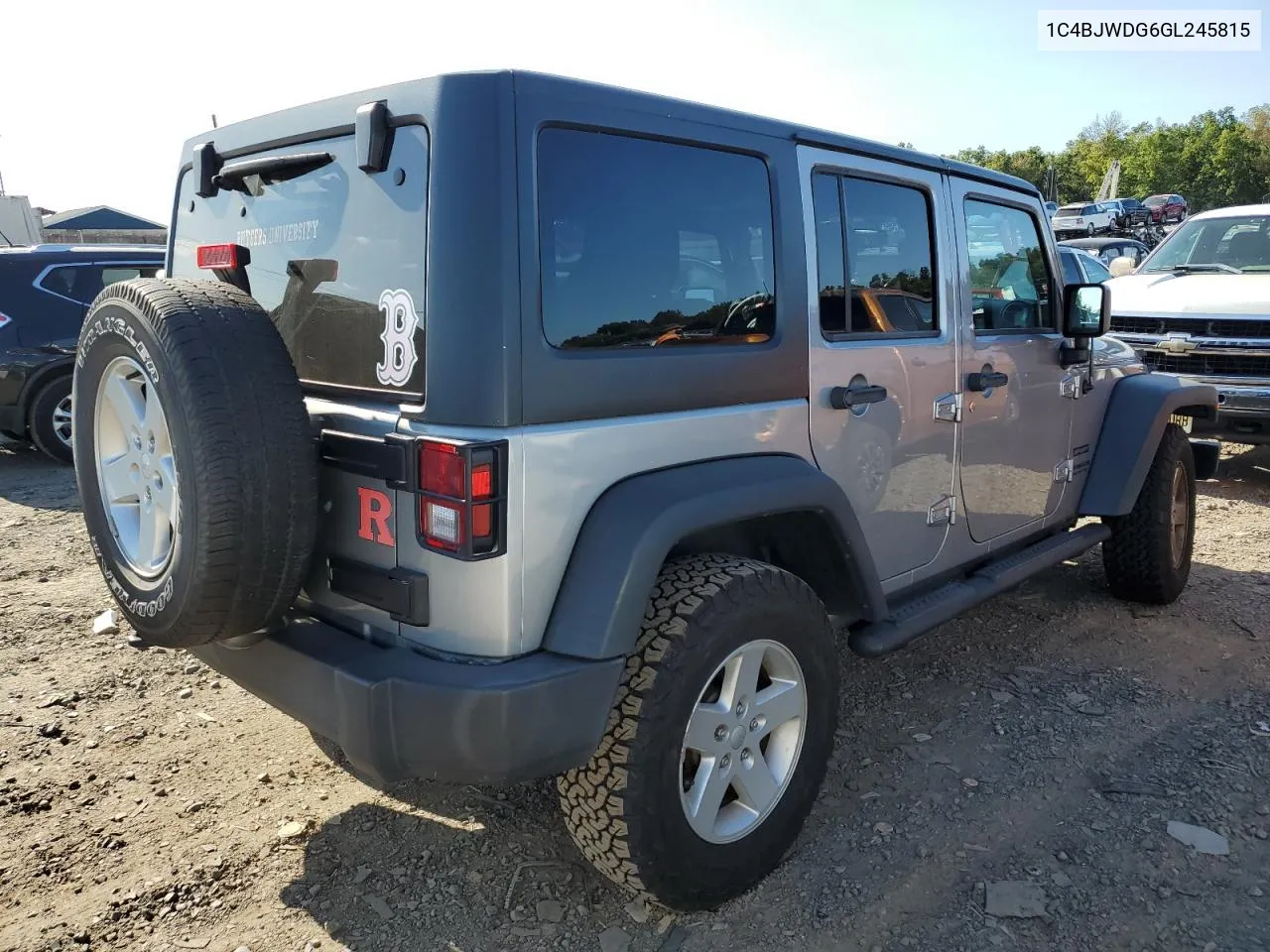 2016 Jeep Wrangler Unlimited Sport VIN: 1C4BJWDG6GL245815 Lot: 70241914