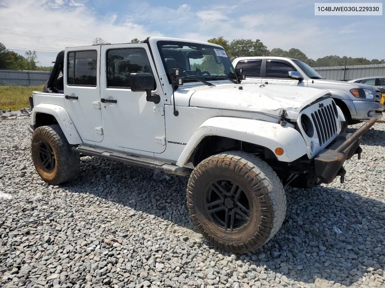 1C4BJWEG3GL229330 2016 Jeep Wrangler Unlimited Sahara