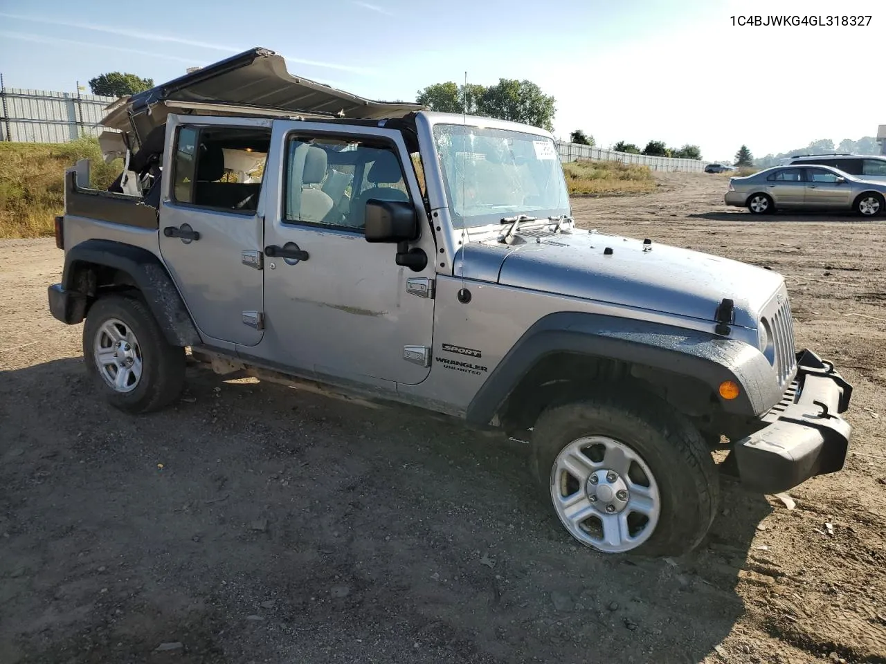 2016 Jeep Wrangler Unlimited Sport VIN: 1C4BJWKG4GL318327 Lot: 70795954