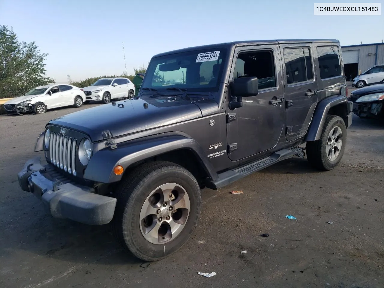 2016 Jeep Wrangler Unlimited Sahara VIN: 1C4BJWEGXGL151483 Lot: 70999374