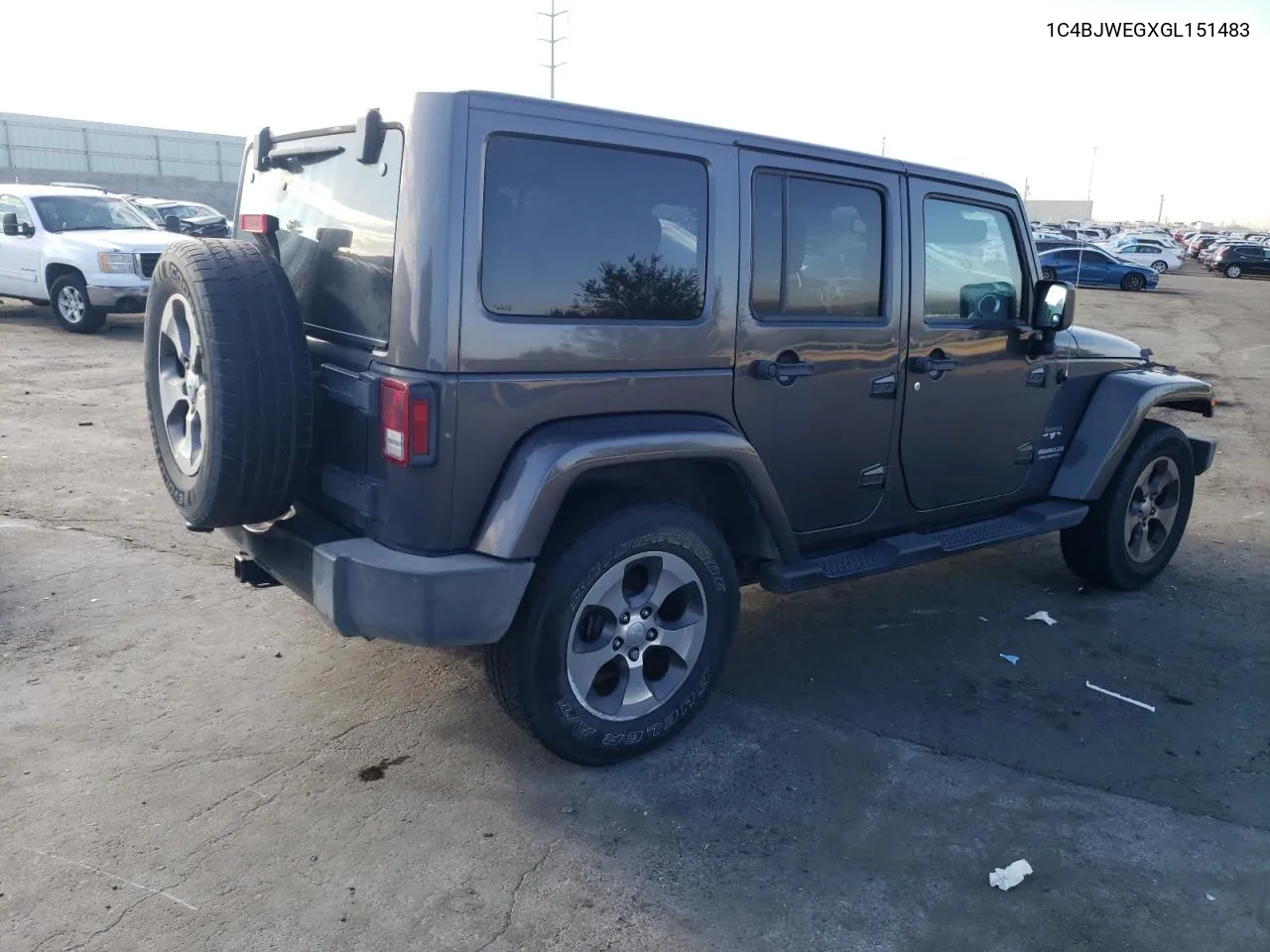 2016 Jeep Wrangler Unlimited Sahara VIN: 1C4BJWEGXGL151483 Lot: 70999374