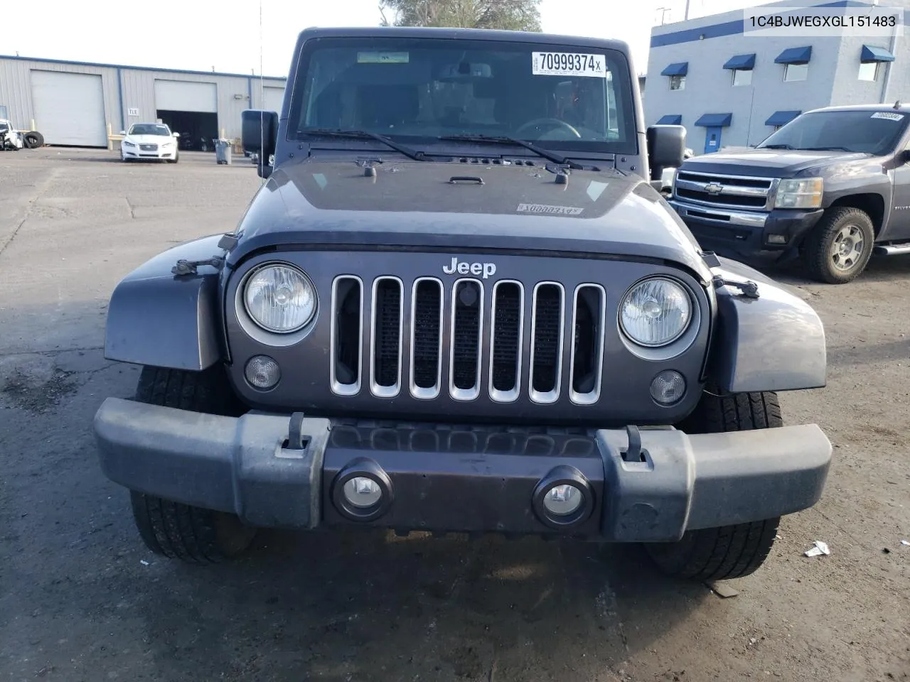 2016 Jeep Wrangler Unlimited Sahara VIN: 1C4BJWEGXGL151483 Lot: 70999374