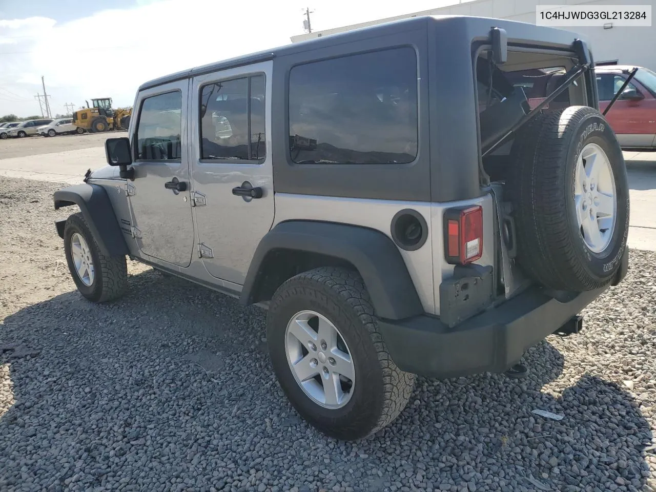 2016 Jeep Wrangler Unlimited Sport VIN: 1C4HJWDG3GL213284 Lot: 71106194