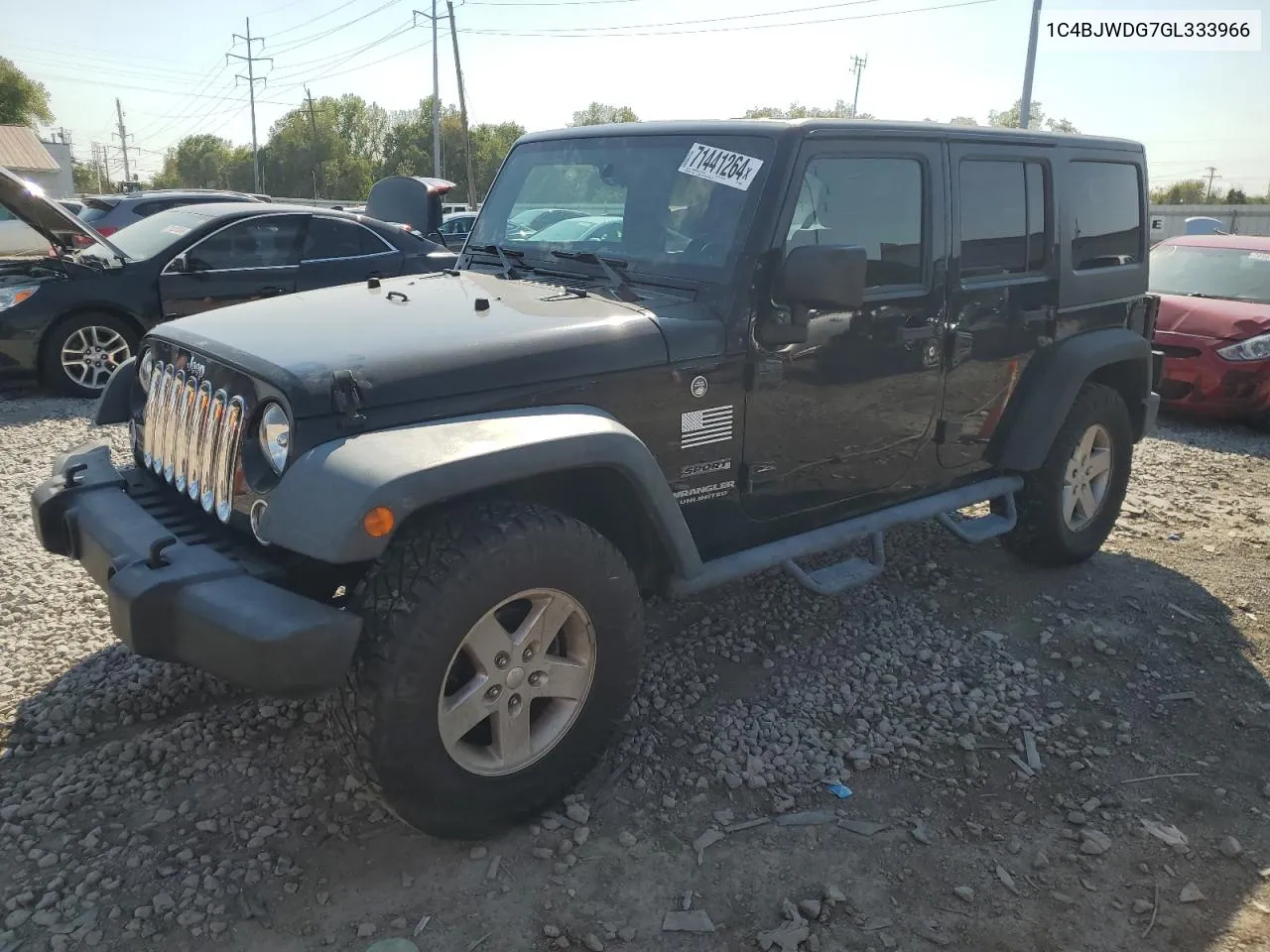 1C4BJWDG7GL333966 2016 Jeep Wrangler Unlimited Sport