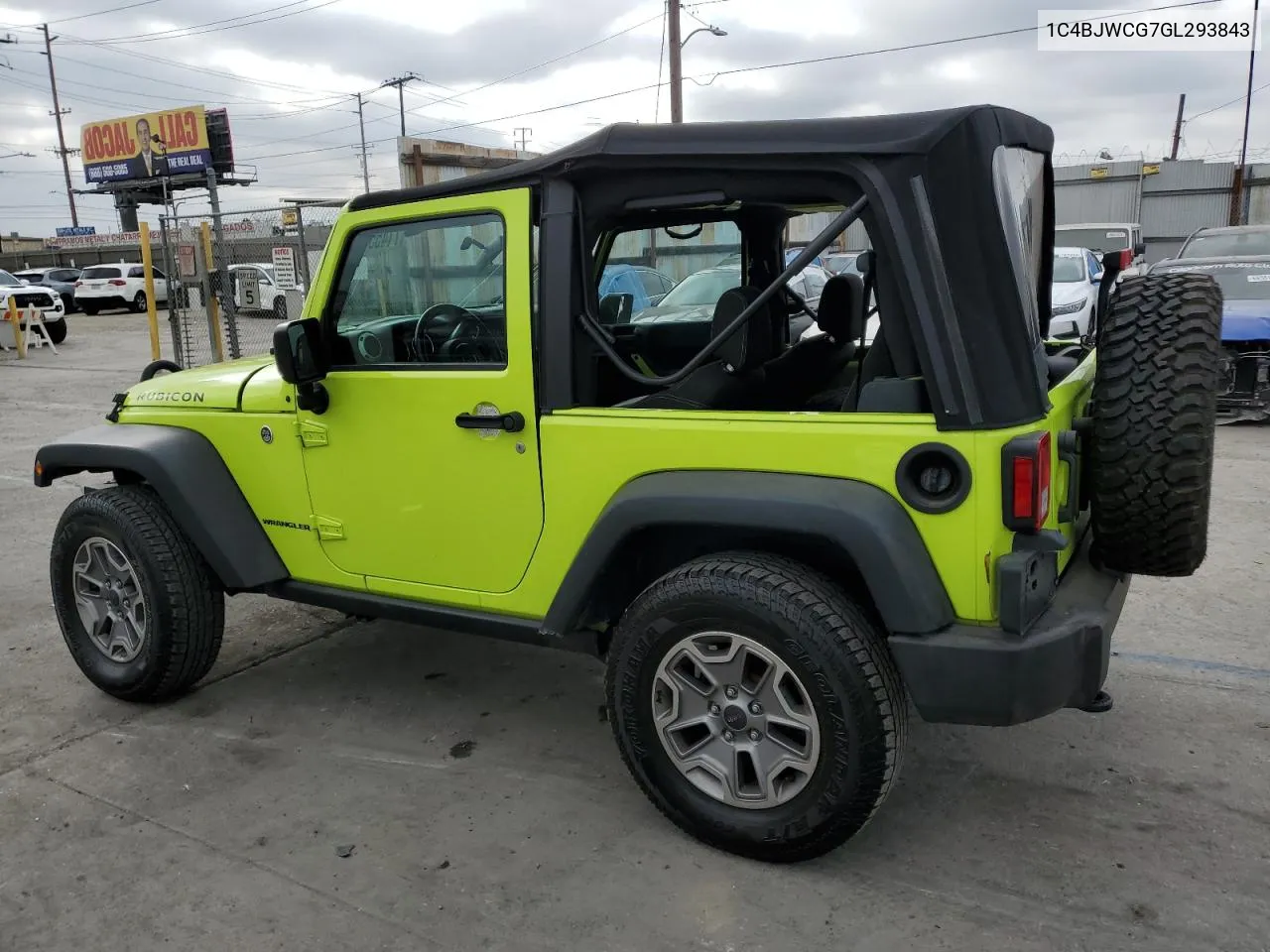 2016 Jeep Wrangler Rubicon VIN: 1C4BJWCG7GL293843 Lot: 71455124