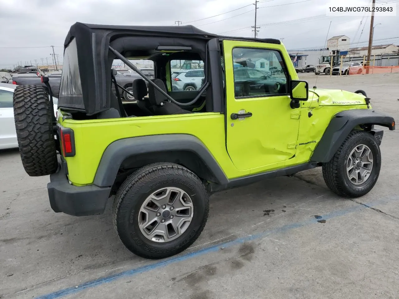 2016 Jeep Wrangler Rubicon VIN: 1C4BJWCG7GL293843 Lot: 71455124