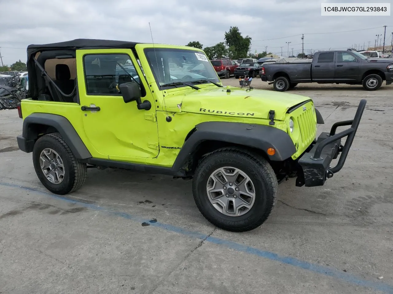 2016 Jeep Wrangler Rubicon VIN: 1C4BJWCG7GL293843 Lot: 71455124