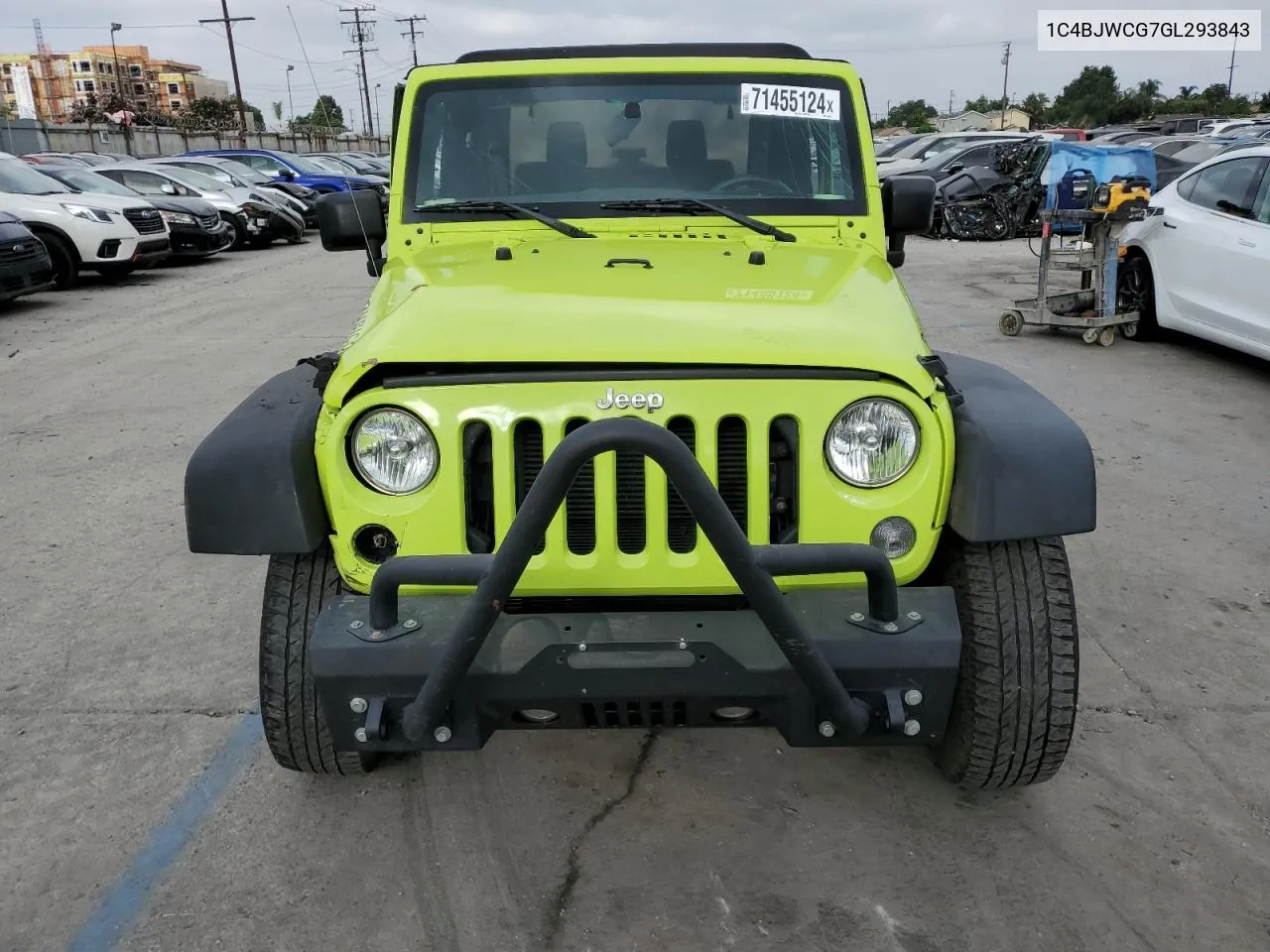 2016 Jeep Wrangler Rubicon VIN: 1C4BJWCG7GL293843 Lot: 71455124