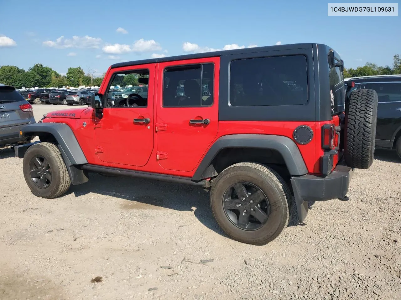 2016 Jeep Wrangler Unlimited Sport VIN: 1C4BJWDG7GL109631 Lot: 71789234