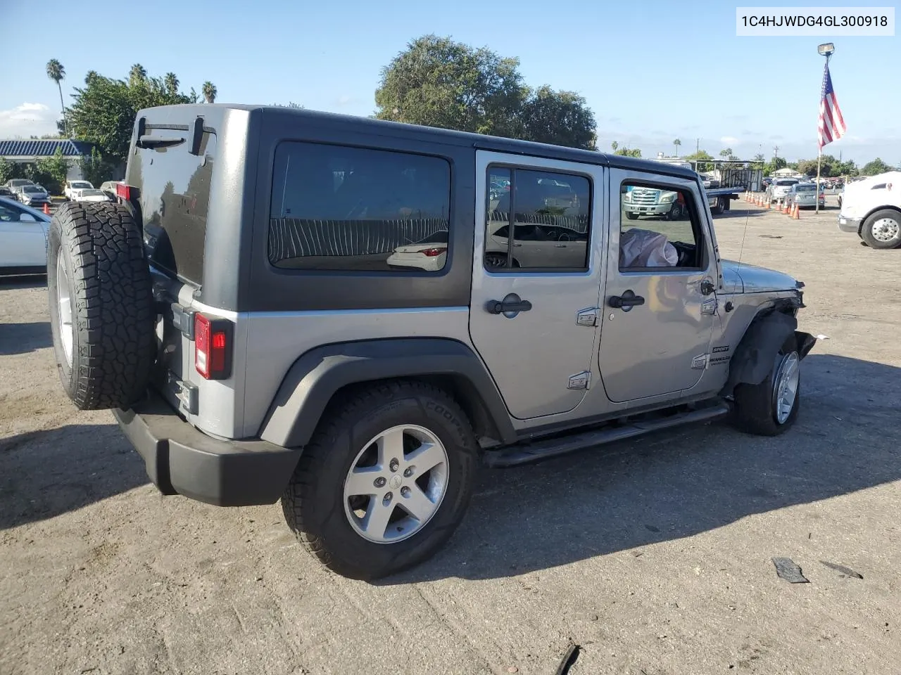 2016 Jeep Wrangler Unlimited Sport VIN: 1C4HJWDG4GL300918 Lot: 71943734