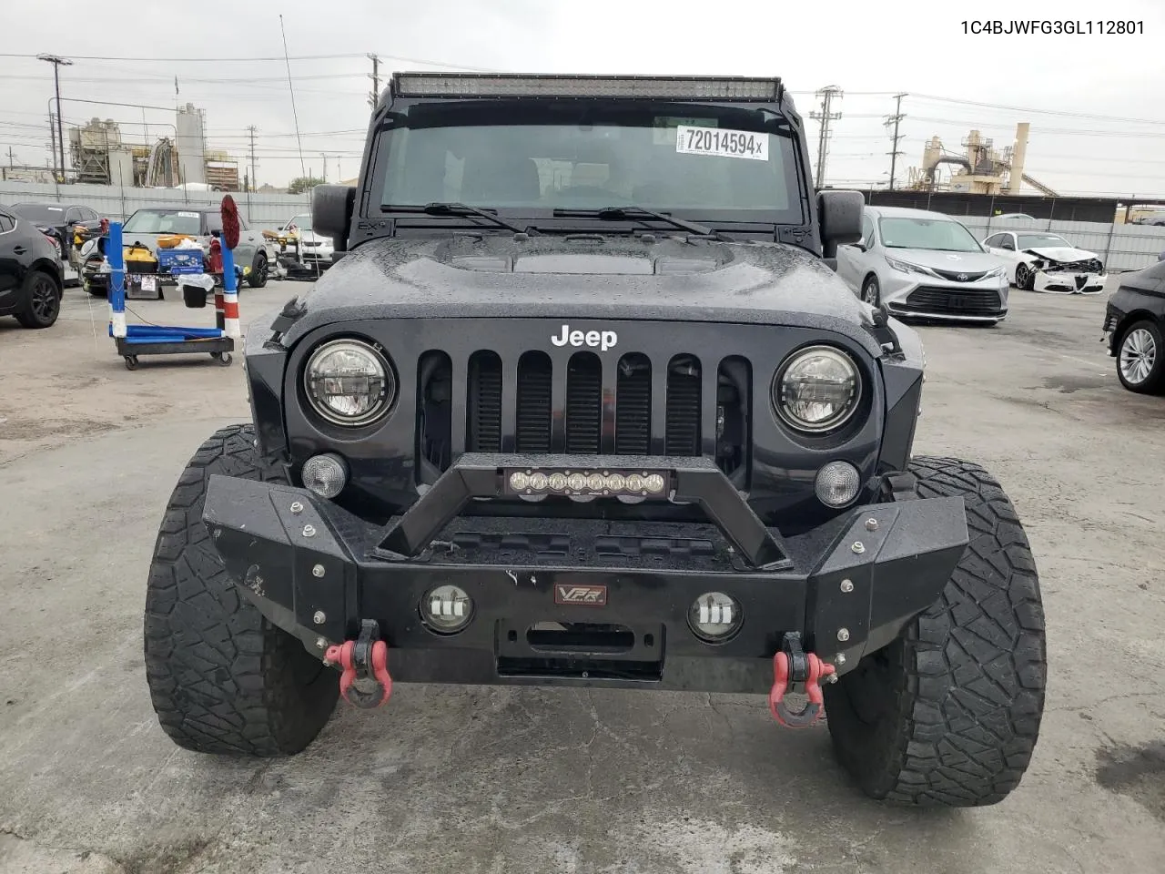 2016 Jeep Wrangler Unlimited Rubicon VIN: 1C4BJWFG3GL112801 Lot: 72014594