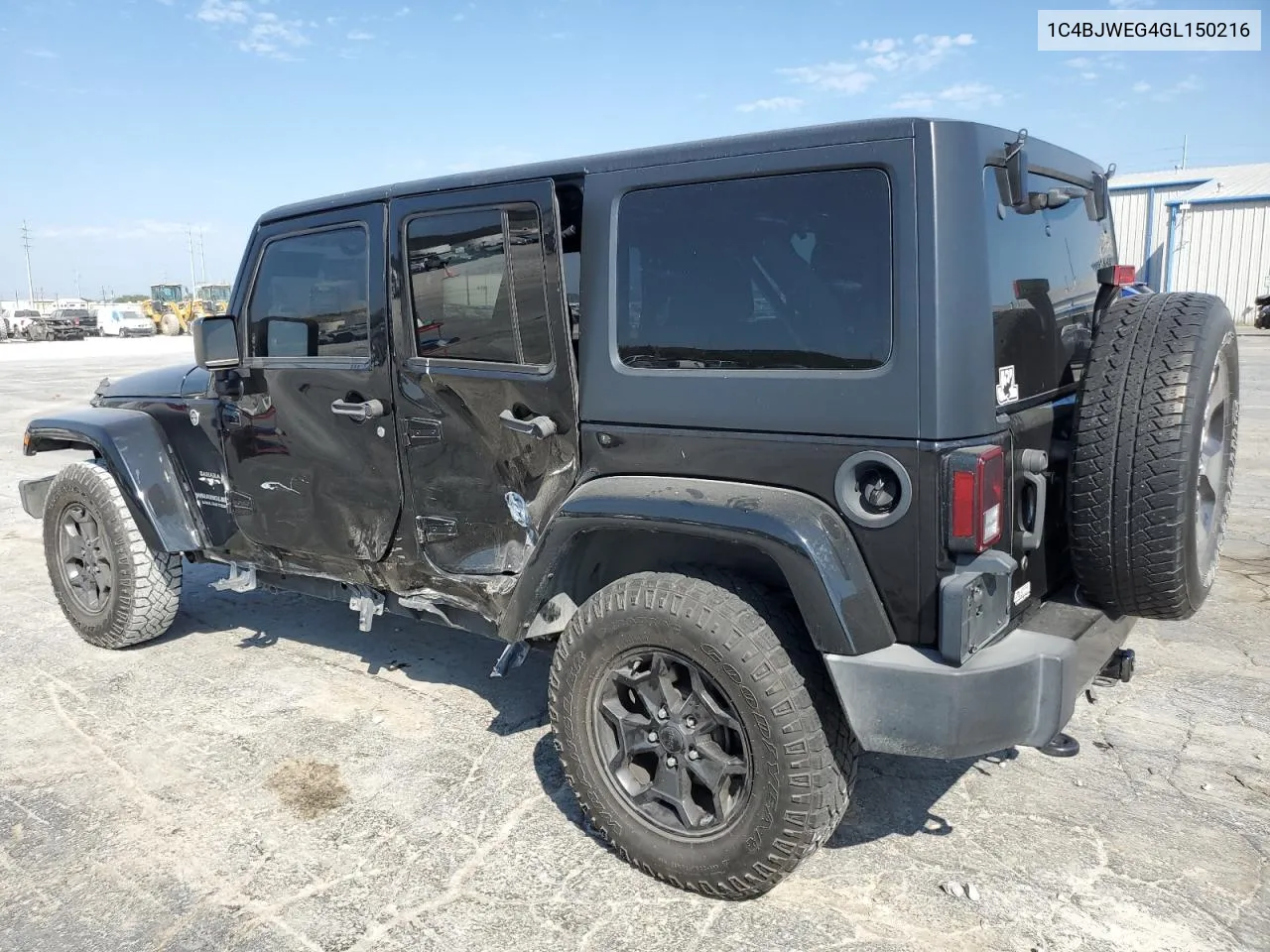 2016 Jeep Wrangler Unlimited Sahara VIN: 1C4BJWEG4GL150216 Lot: 72363494