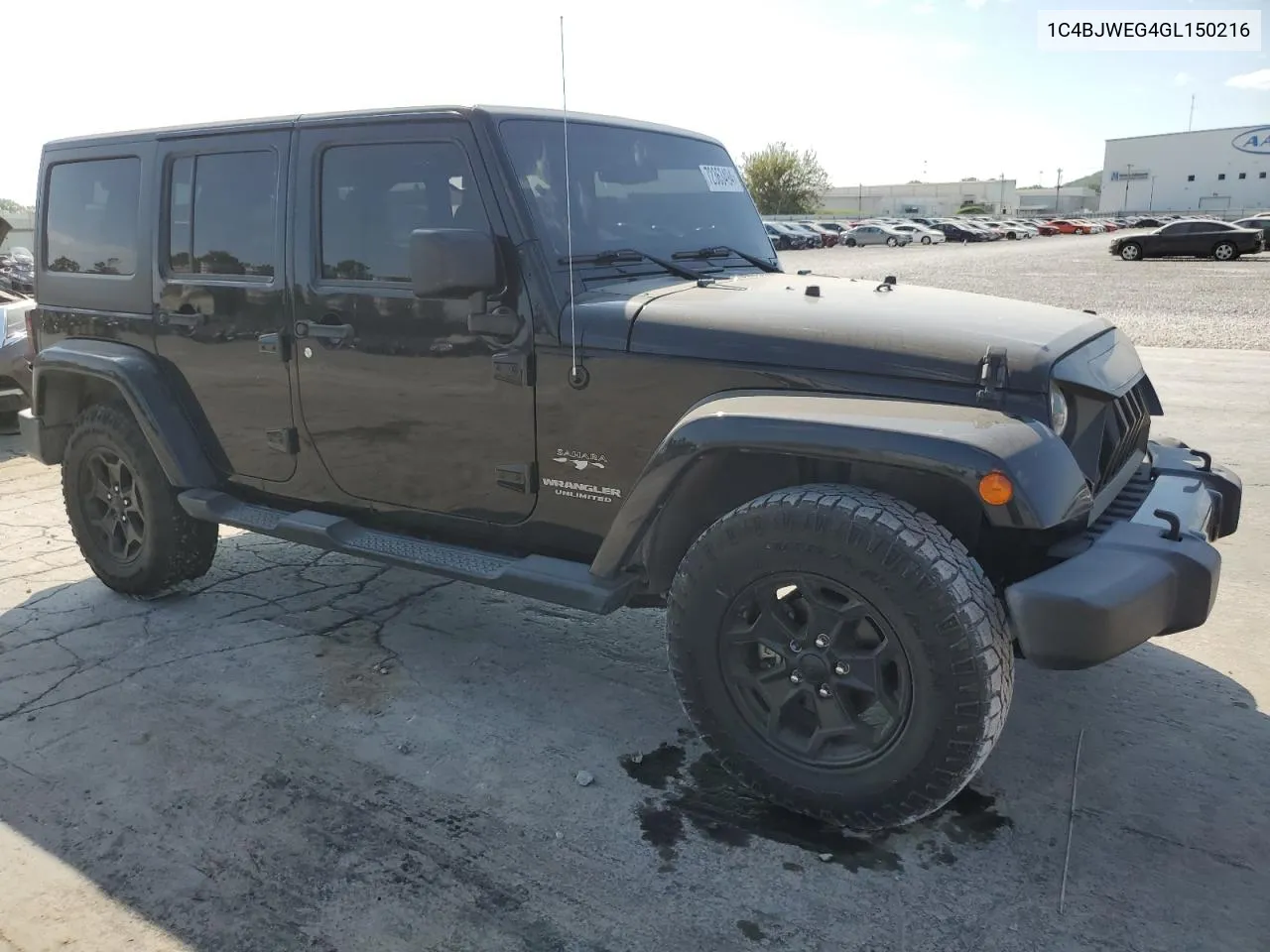 2016 Jeep Wrangler Unlimited Sahara VIN: 1C4BJWEG4GL150216 Lot: 72363494