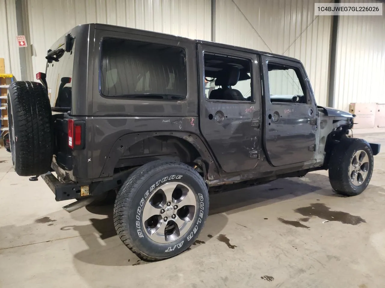 2016 Jeep Wrangler Unlimited Sahara VIN: 1C4BJWEG7GL226026 Lot: 72608484