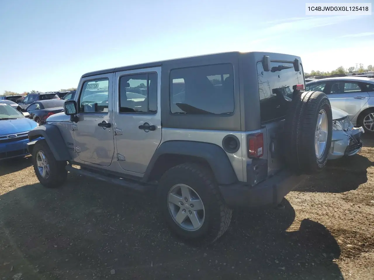 1C4BJWDGXGL125418 2016 Jeep Wrangler Unlimited Sport
