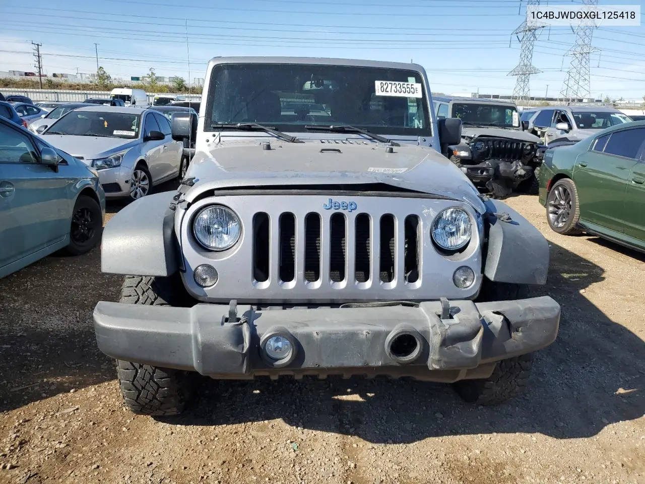 1C4BJWDGXGL125418 2016 Jeep Wrangler Unlimited Sport