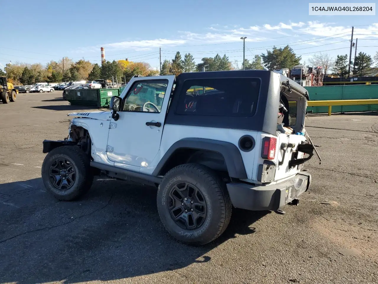 1C4AJWAG4GL268204 2016 Jeep Wrangler Sport