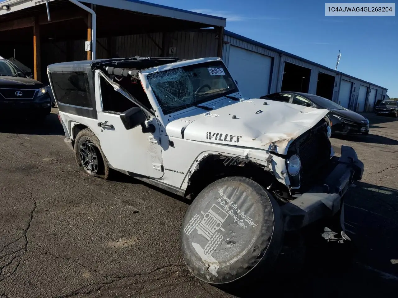 1C4AJWAG4GL268204 2016 Jeep Wrangler Sport