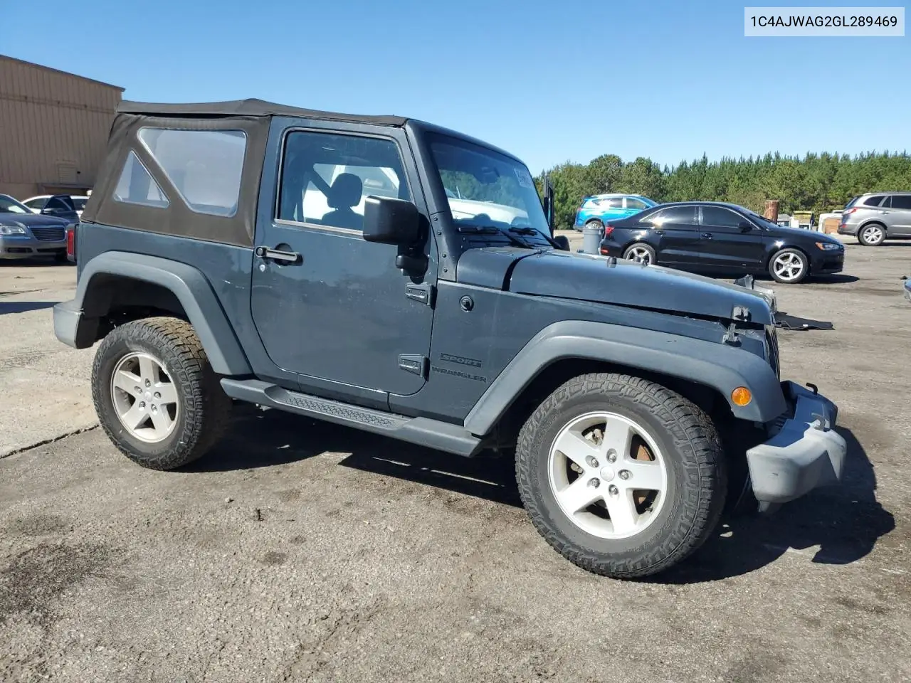 1C4AJWAG2GL289469 2016 Jeep Wrangler Sport