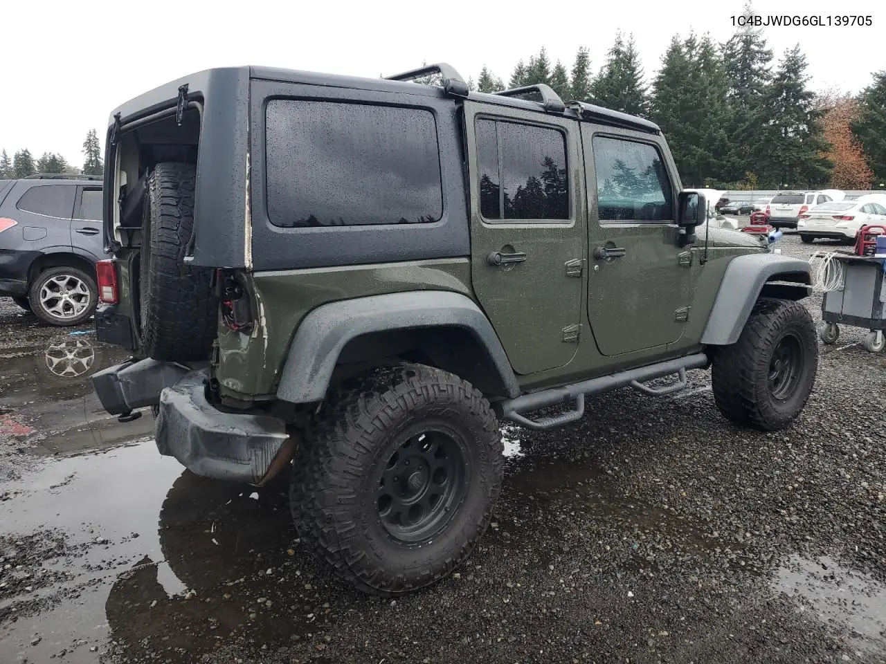 1C4BJWDG6GL139705 2016 Jeep Wrangler Unlimited Sport