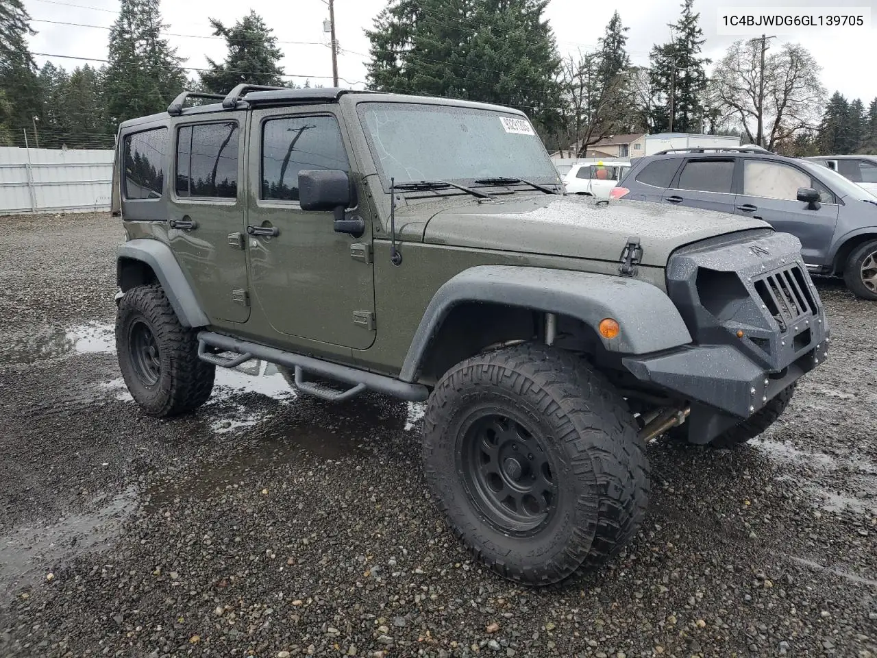 1C4BJWDG6GL139705 2016 Jeep Wrangler Unlimited Sport