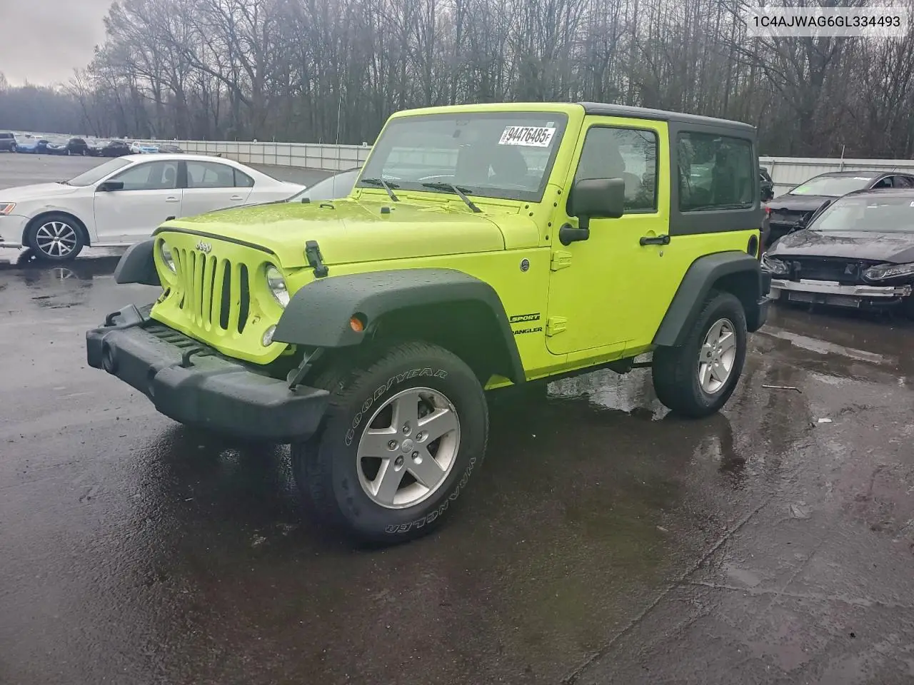 1C4AJWAG6GL334493 2016 Jeep Wrangler Sport