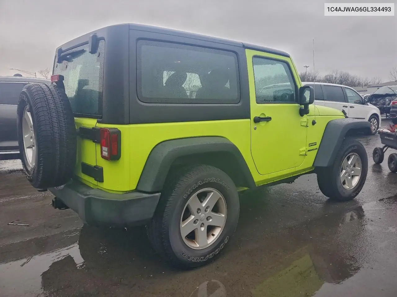 1C4AJWAG6GL334493 2016 Jeep Wrangler Sport
