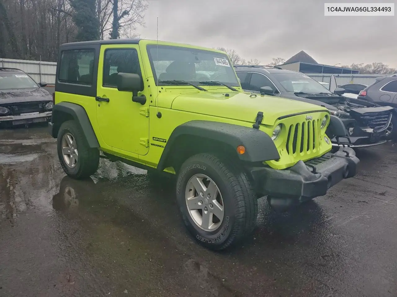 1C4AJWAG6GL334493 2016 Jeep Wrangler Sport