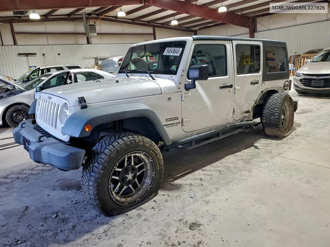 1C4BJWDG5GL327826 2016 Jeep Wrangler Unlimited Sport