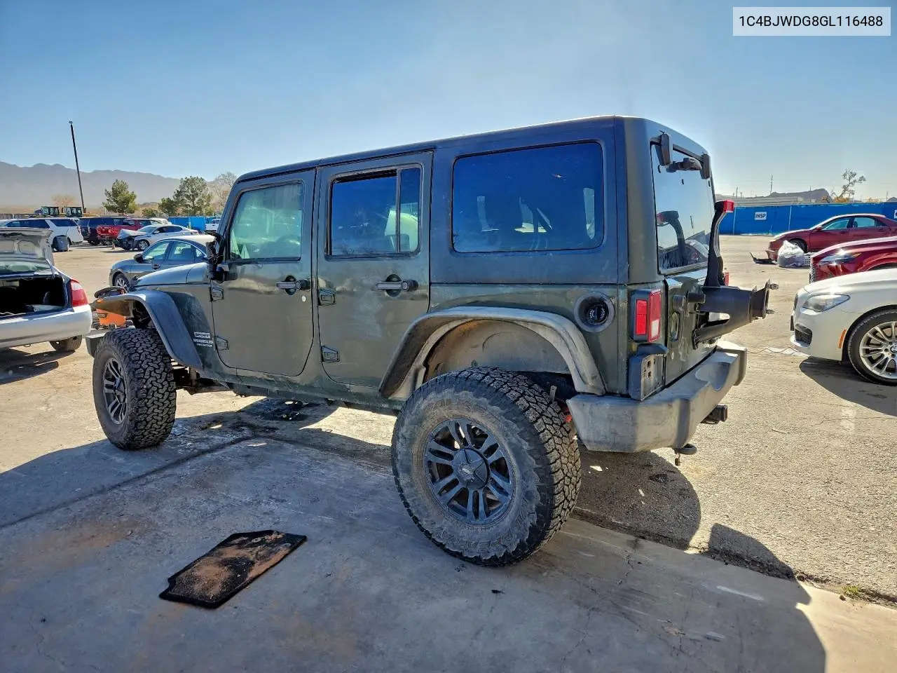 1C4BJWDG8GL116488 2016 Jeep Wrangler Unlimited Sport