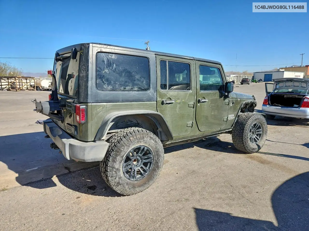 1C4BJWDG8GL116488 2016 Jeep Wrangler Unlimited Sport