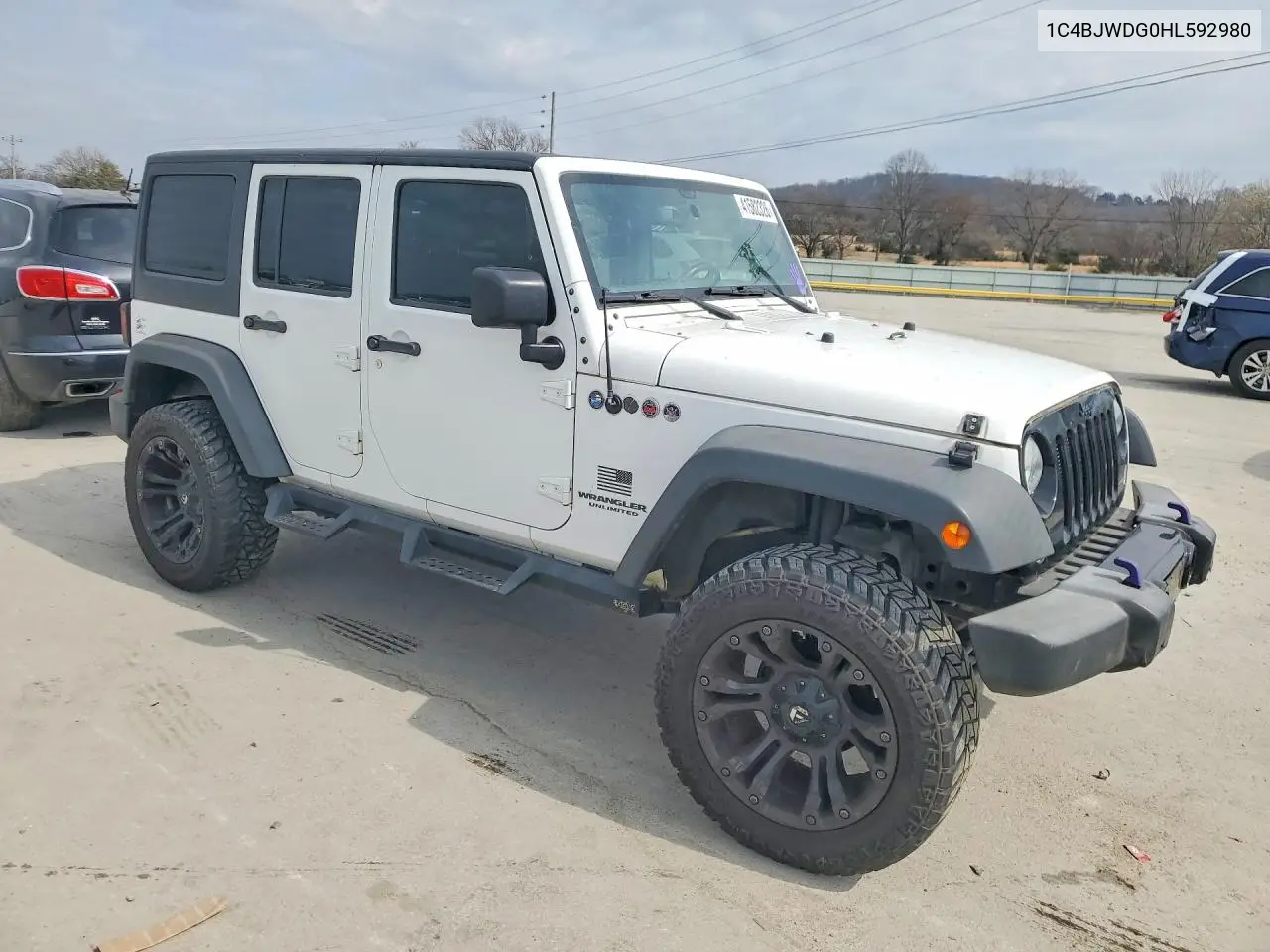 1C4BJWDG0HL592980 2017 Jeep Wrangler Unlimited Sport