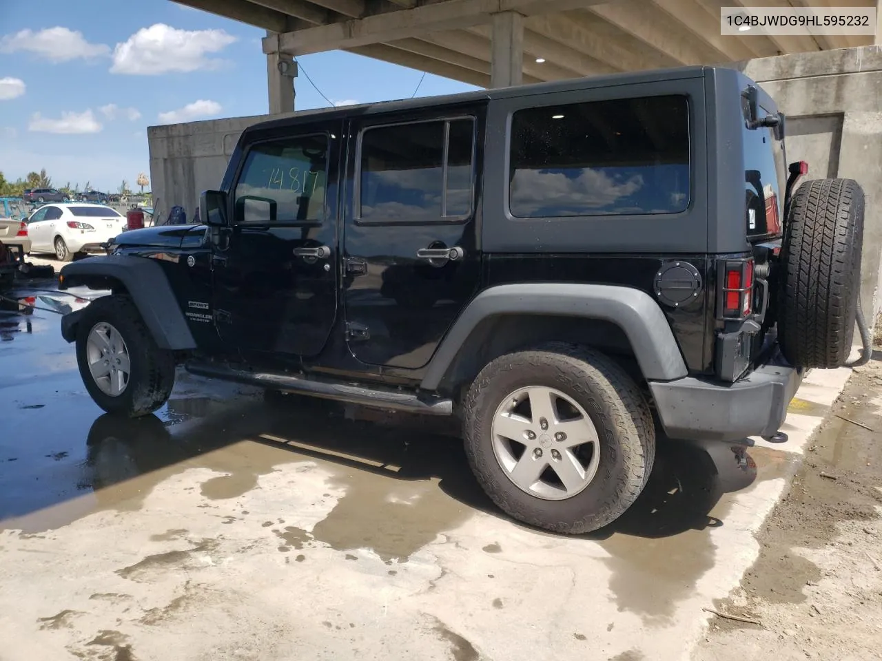 2017 Jeep Wrangler Unlimited Sport VIN: 1C4BJWDG9HL595232 Lot: 45459343