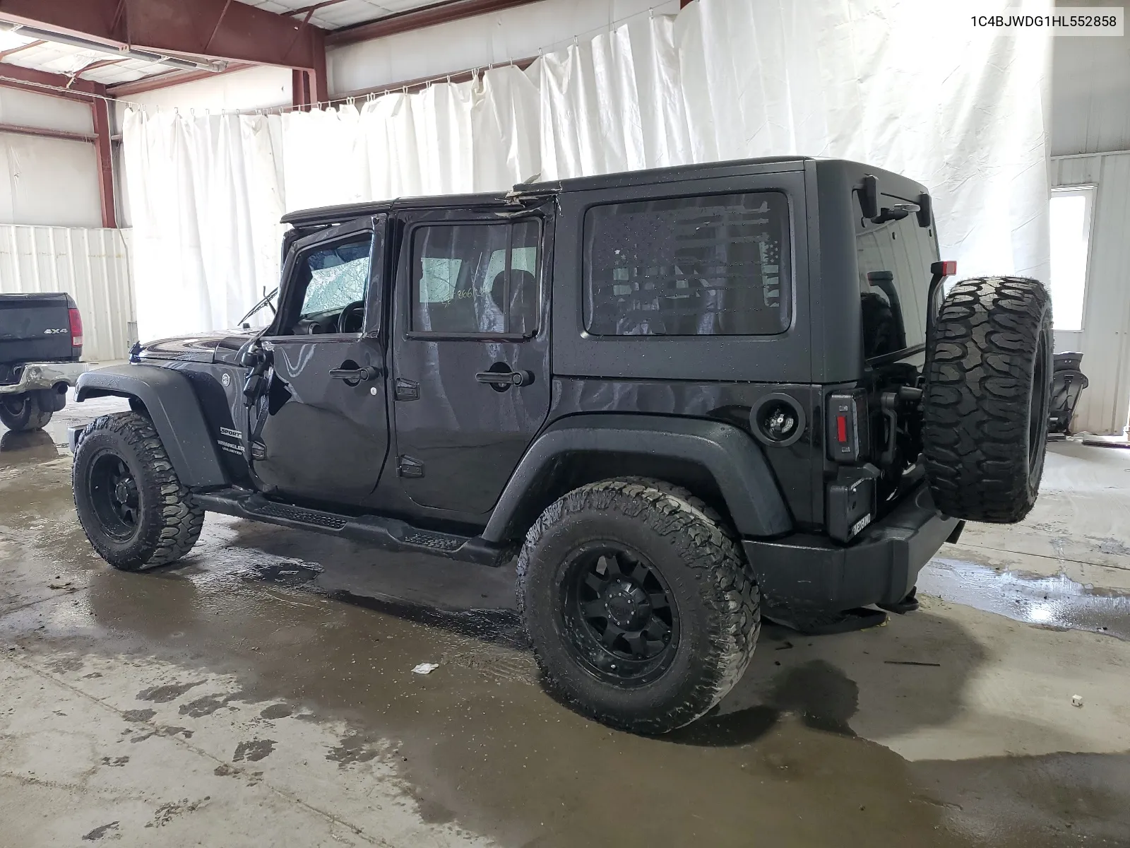 2017 Jeep Wrangler Unlimited Sport VIN: 1C4BJWDG1HL552858 Lot: 48661284