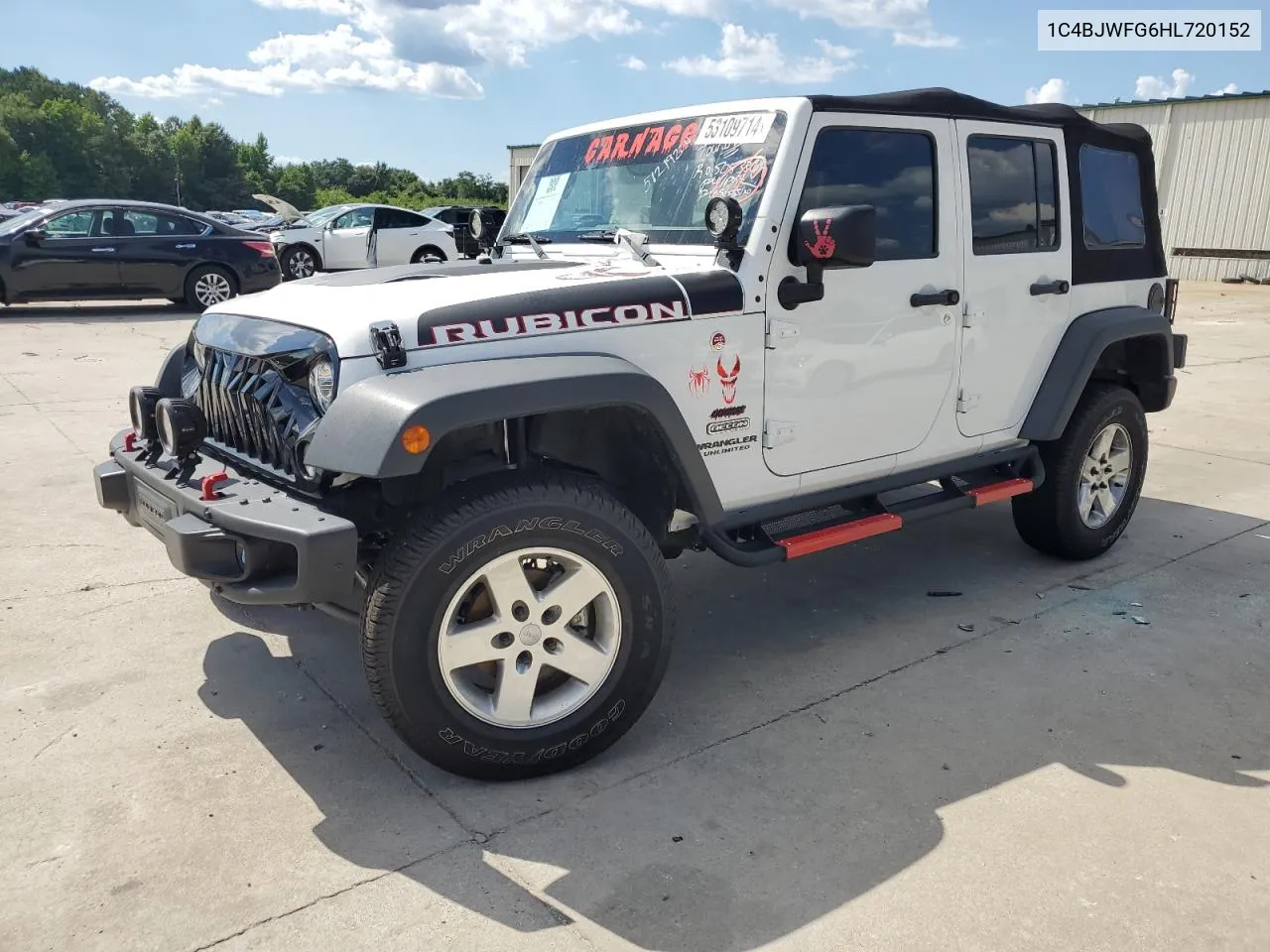 2017 Jeep Wrangler Unlimited Rubicon VIN: 1C4BJWFG6HL720152 Lot: 53109714