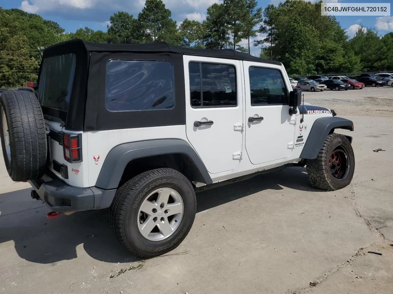 1C4BJWFG6HL720152 2017 Jeep Wrangler Unlimited Rubicon