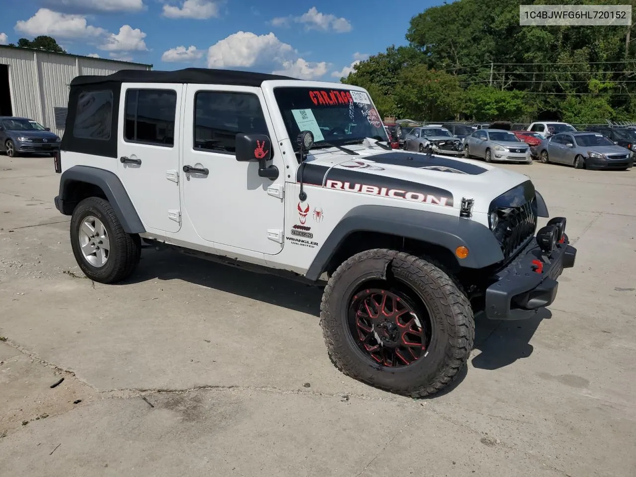 1C4BJWFG6HL720152 2017 Jeep Wrangler Unlimited Rubicon