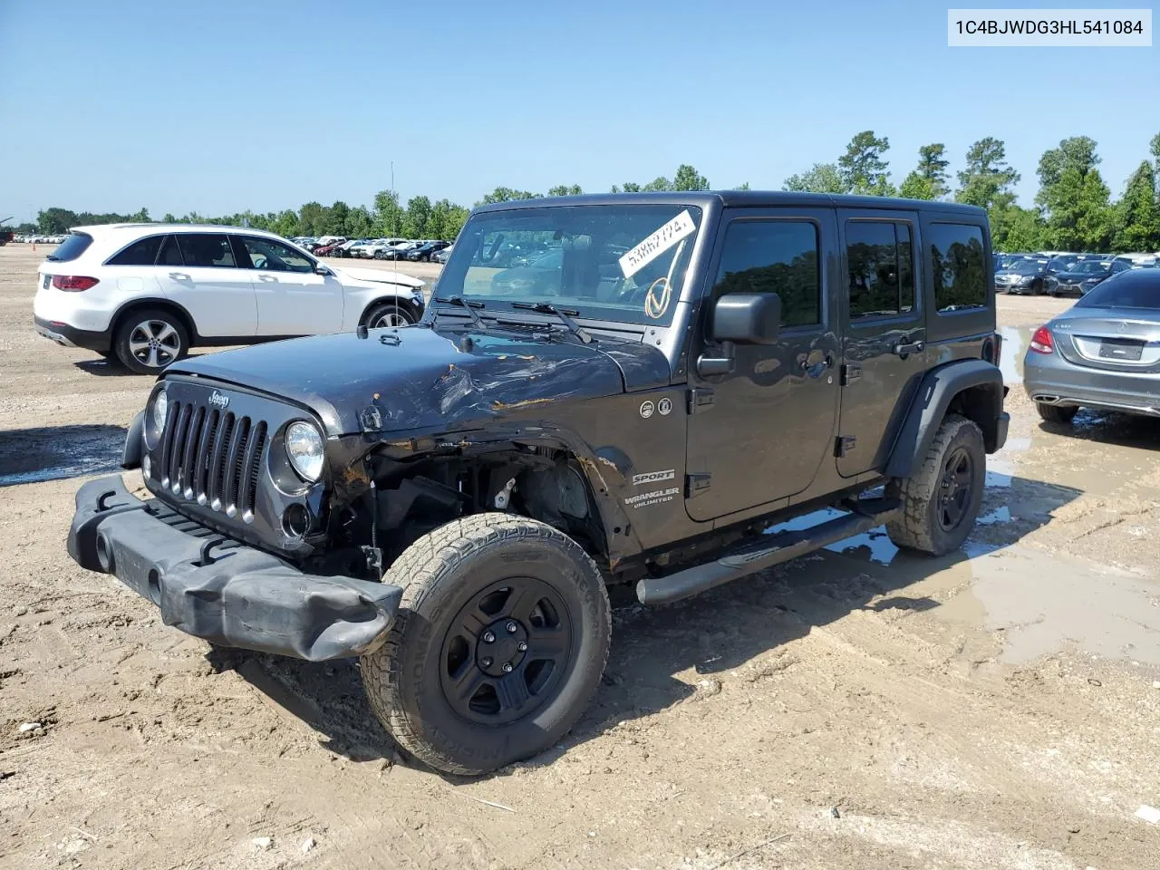 2017 Jeep Wrangler Unlimited Sport VIN: 1C4BJWDG3HL541084 Lot: 53862724