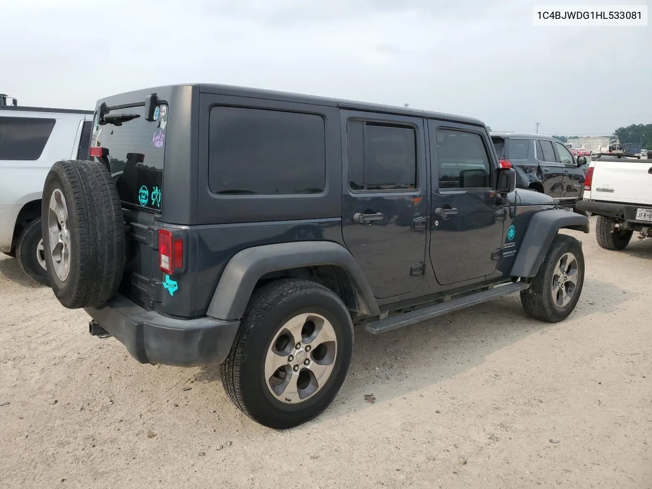 2017 Jeep Wrangler Unlimited Sport VIN: 1C4BJWDG1HL533081 Lot: 54414814