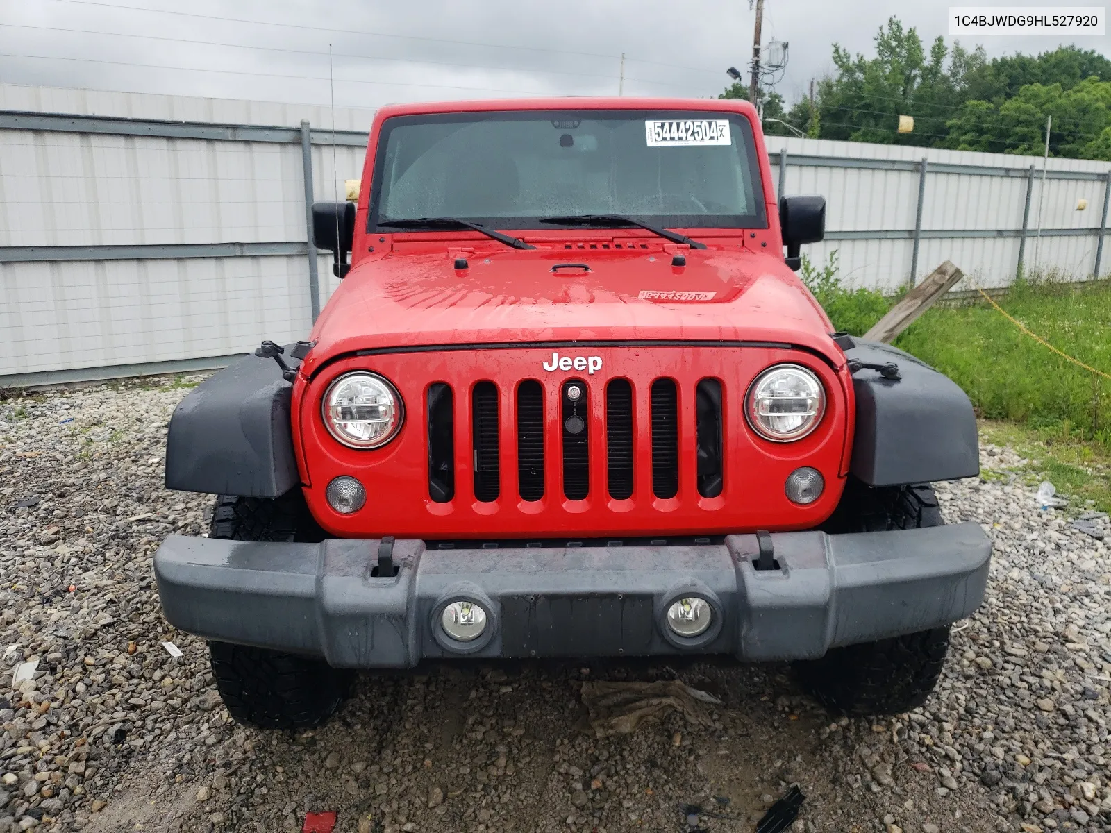 2017 Jeep Wrangler Unlimited Sport VIN: 1C4BJWDG9HL527920 Lot: 54442504