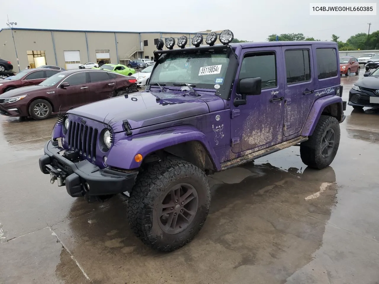 1C4BJWEG0HL660385 2017 Jeep Wrangler Unlimited Sahara