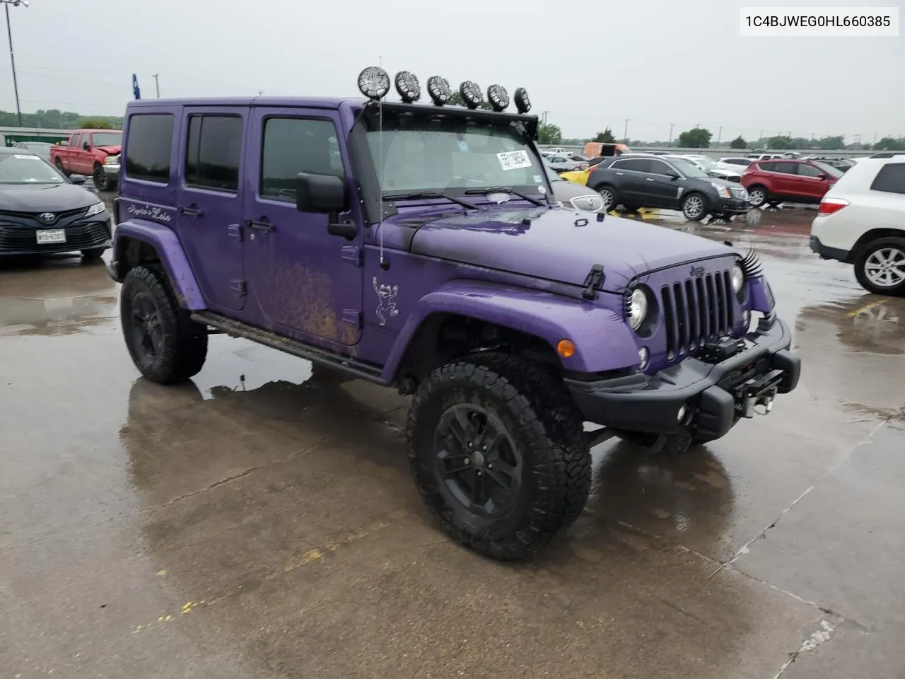 2017 Jeep Wrangler Unlimited Sahara VIN: 1C4BJWEG0HL660385 Lot: 55119854