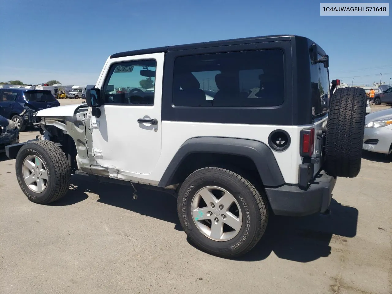 2017 Jeep Wrangler Sport VIN: 1C4AJWAG8HL571648 Lot: 57219824