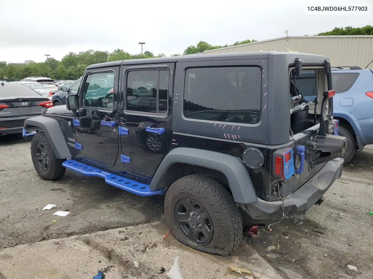 2017 Jeep Wrangler Unlimited Sport VIN: 1C4BJWDG6HL577903 Lot: 57296944