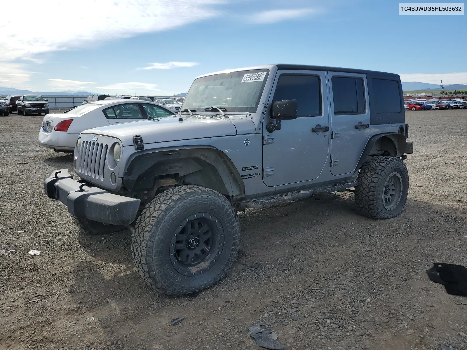 2017 Jeep Wrangler Unlimited Sport VIN: 1C4BJWDG5HL503632 Lot: 58236474