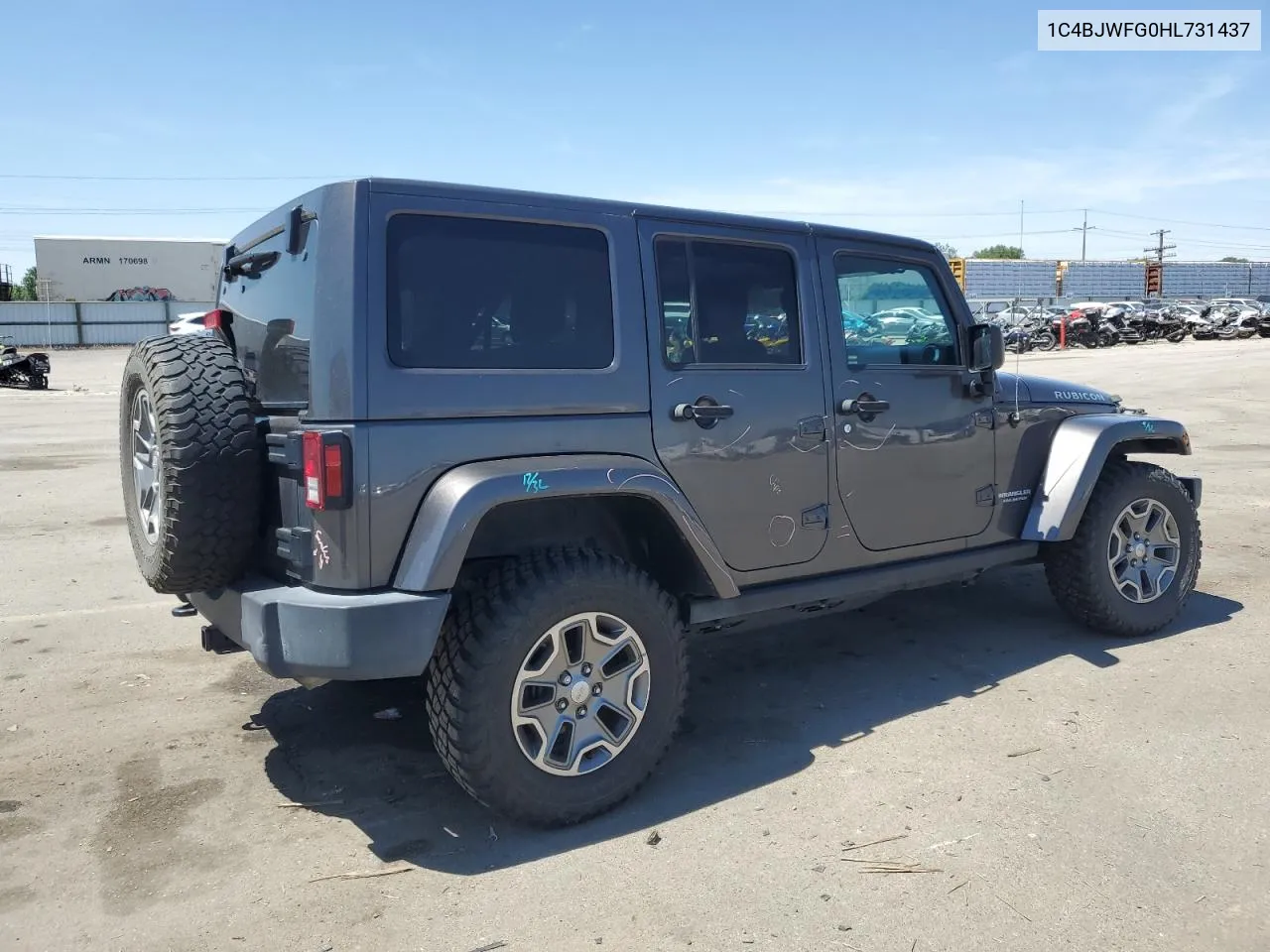 1C4BJWFG0HL731437 2017 Jeep Wrangler Unlimited Rubicon