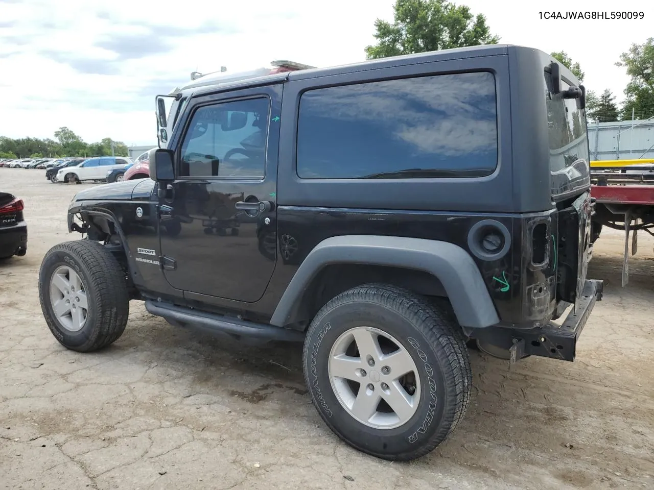 2017 Jeep Wrangler Sport VIN: 1C4AJWAG8HL590099 Lot: 59542124