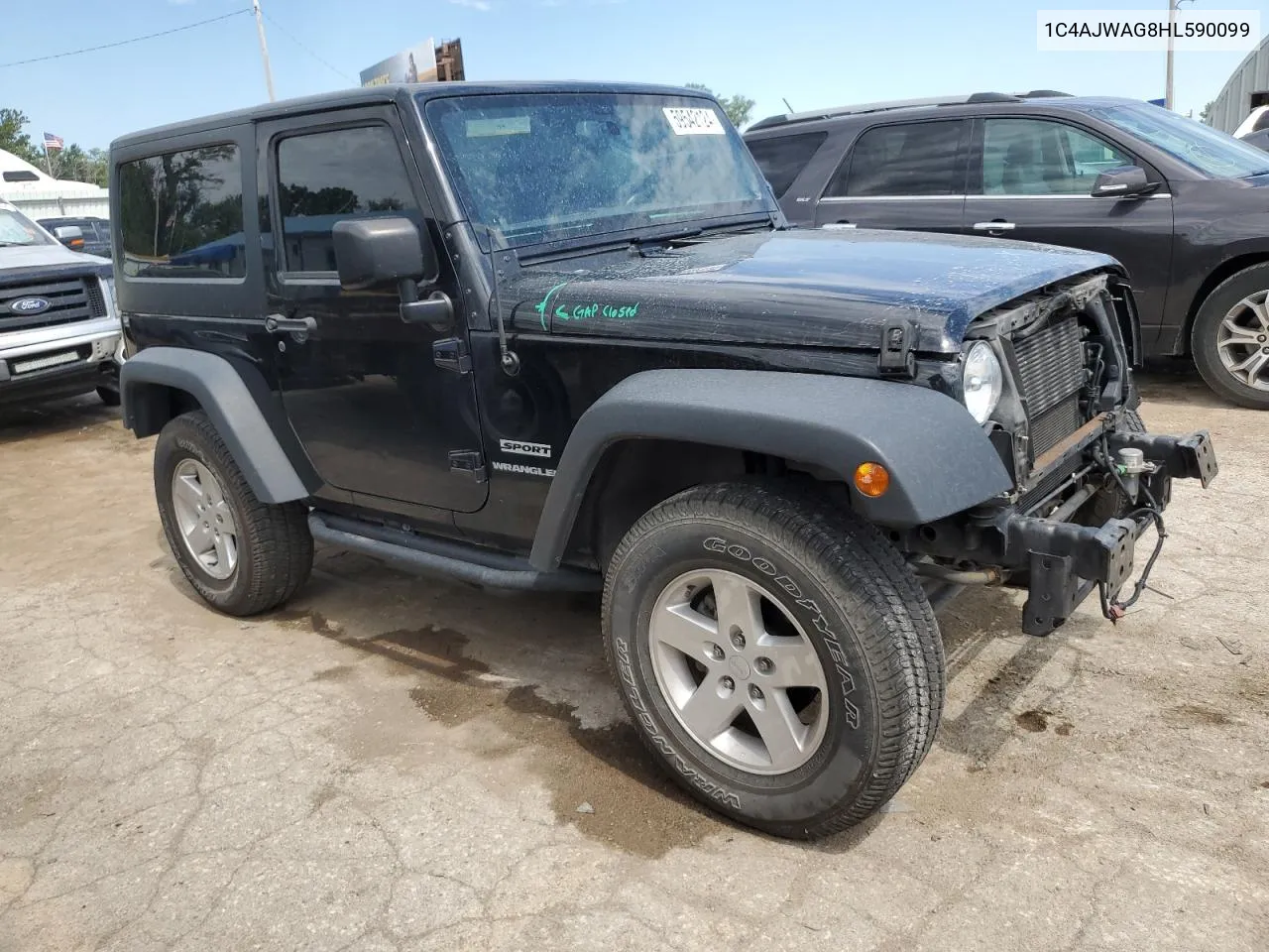 2017 Jeep Wrangler Sport VIN: 1C4AJWAG8HL590099 Lot: 59542124