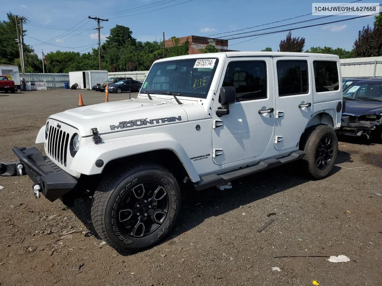 2017 Jeep Wrangler Unlimited Sahara VIN: 1C4HJWEG9HL627668 Lot: 59753714